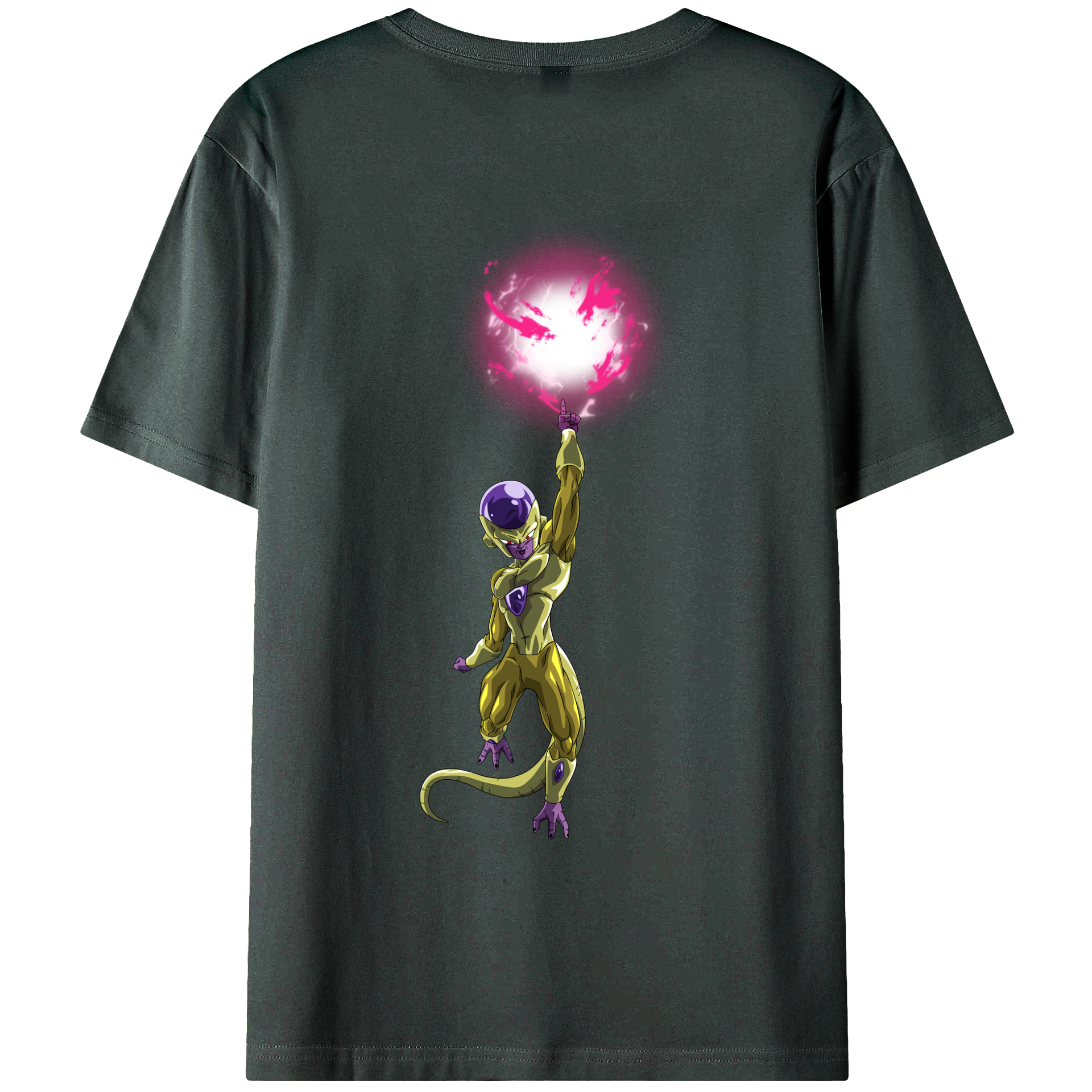 （画像用） ドラゴンボール フリーザ DRAGON BALL Frieza 綿100％ メンズ半袖Tシャツ（バックプリント） 通気性